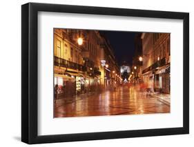 Warm Summer's Night on the Cobbled Rua Augusta-Stuart Forster-Framed Photographic Print