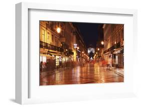 Warm Summer's Night on the Cobbled Rua Augusta-Stuart Forster-Framed Photographic Print