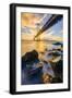 Warm Sunset Bay View San Francisco, Under Bay Bridge-Vincent James-Framed Photographic Print