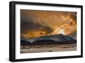 Warm Sunset On A Cool Night-Brenda Petrella Photography LLC-Framed Giclee Print