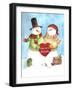 Warm Welcome Snowman-Melinda Hipsher-Framed Giclee Print