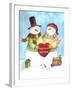 Warm Welcome Snowman-Melinda Hipsher-Framed Giclee Print