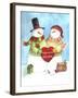 Warm Welcome Snowman-Melinda Hipsher-Framed Giclee Print