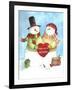 Warm Welcome Snowman-Melinda Hipsher-Framed Giclee Print