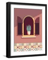 Warm Window Lisboa-Omar Escalante-Framed Art Print