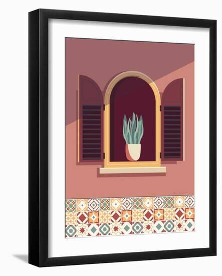 Warm Window Lisboa-Omar Escalante-Framed Art Print