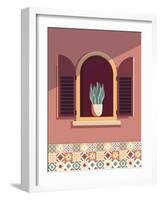 Warm Window Lisboa-Omar Escalante-Framed Art Print