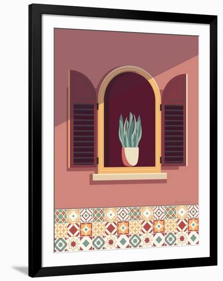 Warm Window Lisboa-Omar Escalante-Framed Art Print