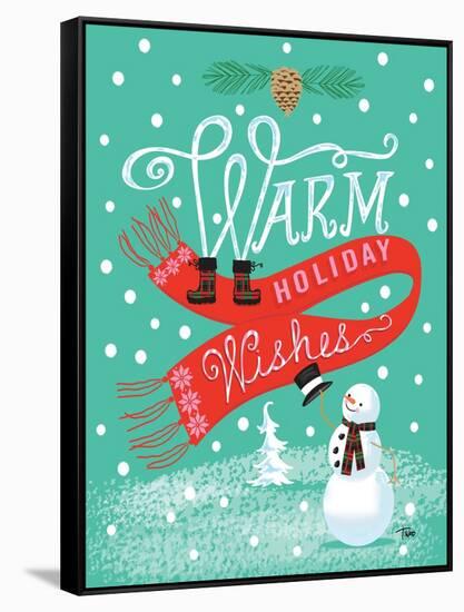 Warm Wishes-Teresa Woo-Framed Stretched Canvas