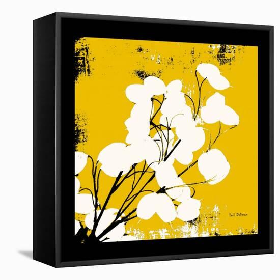 Warm Yellow Money Plant-Herb Dickinson-Framed Stretched Canvas