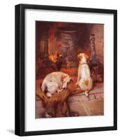 Warming by the Hearth-Philip Eustace Stretton-Framed Art Print