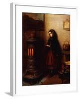 Warming Her Hands, 1862-Eastman Johnson-Framed Giclee Print