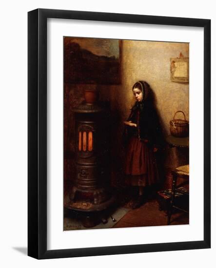 Warming Her Hands, 1862-Eastman Johnson-Framed Giclee Print