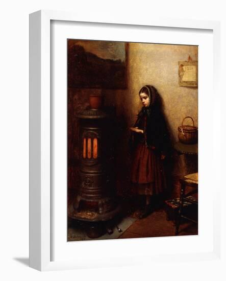 Warming Her Hands, 1862-Eastman Johnson-Framed Giclee Print