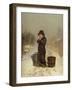 Warming His Hands, 1867-Henry Bacon-Framed Giclee Print