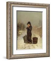 Warming His Hands, 1867-Henry Bacon-Framed Giclee Print