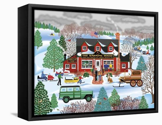 Warming House-Mark Frost-Framed Stretched Canvas