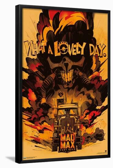 Warner 100th Anniversary: Art of 100th - Mad Max Day-Trends International-Framed Poster