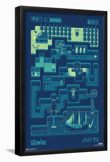 Warner 100th Anniversary: Art of 100th - The Goonies-Trends International-Framed Poster