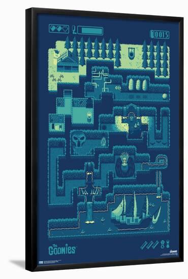 Warner 100th Anniversary: Art of 100th - The Goonies-Trends International-Framed Poster