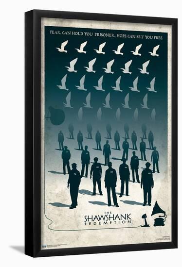 Warner 100th Anniversary: Art of 100th - The Shawshank Redemption-Trends International-Framed Poster