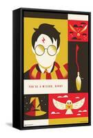 Warner 100th Anniversary - Harry Potter-Trends International-Framed Stretched Canvas