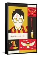 Warner 100th Anniversary - Harry Potter-Trends International-Framed Stretched Canvas