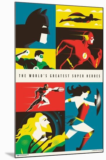 Warner 100th Anniversary - Justice League-Trends International-Mounted Poster