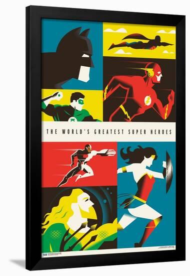 Warner 100th Anniversary - Justice League-Trends International-Framed Poster