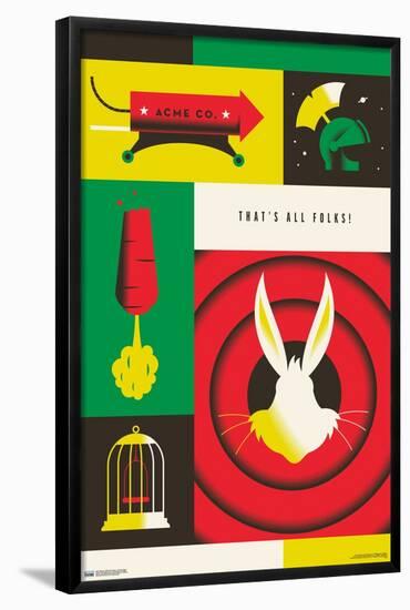 Warner 100th Anniversary - Looney Tunes-Trends International-Framed Poster