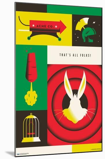 Warner 100th Anniversary - Looney Tunes-Trends International-Mounted Poster