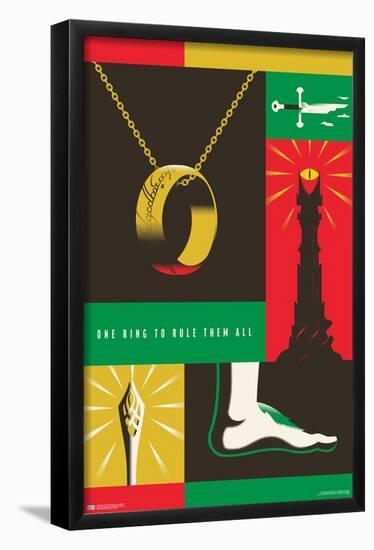 Warner 100th Anniversary - Lord of the Rings-Trends International-Framed Poster