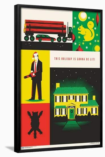 Warner 100th Anniversary - National Lampoon's Christmas Vacation-Trends International-Framed Poster