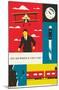 Warner 100th Anniversary - North by Northwest-Trends International-Mounted Poster