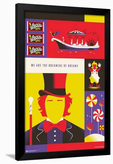 Warner 100th Anniversary - Willy Wonka & The Chocolate Factory-Trends International-Framed Poster