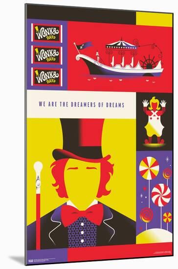 Warner 100th Anniversary - Willy Wonka & The Chocolate Factory-Trends International-Mounted Poster