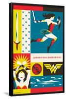 Warner 100th Anniversary - Wonder Woman-Trends International-Framed Poster