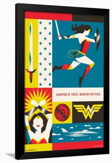 Warner 100th Anniversary - Wonder Woman-Trends International-Framed Poster