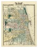 Map of Chicago City, c.1876-Warner & Beers-Stretched Canvas