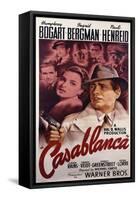Warner Brothers Poster for the Film 'Casablanca', 1942-null-Framed Stretched Canvas