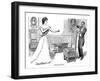 Warning, 1900-Charles Dana Gibson-Framed Giclee Print