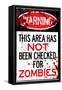 Warning Area Not Checked For Zombies-null-Framed Stretched Canvas