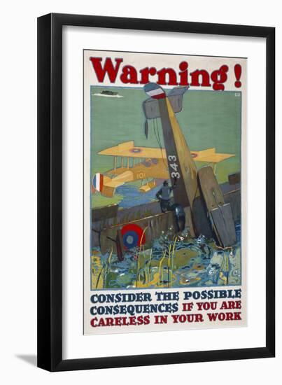 Warning! Consequences...-null-Framed Premium Giclee Print