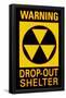 Warning Drop-Out Shelter-null-Framed Poster