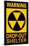 Warning Drop-Out Shelter-null-Mounted Poster