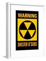 Warning Shelter OSuds-null-Framed Poster