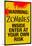 Warning Zombies - Enter at Your Own Risk Sign Poster-null-Mounted Poster