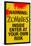 Warning Zombies - Enter at Your Own Risk Sign Poster-null-Framed Poster