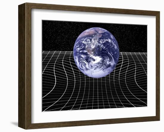 Warped Space-time Due To Gravity-Victor De Schwanberg-Framed Photographic Print