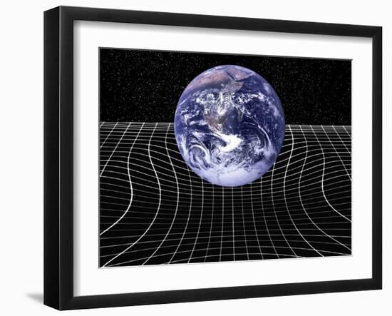 Warped Space-time Due To Gravity-Victor De Schwanberg-Framed Photographic Print